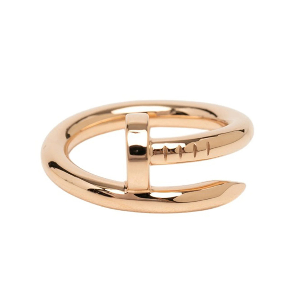 Cartier Juste un Clou Ring, Size #48, B4225800, 18KPG Pink Gold 750, Women's,...